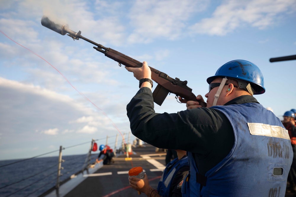 USS William P. Lawrence replenishment-at-sea