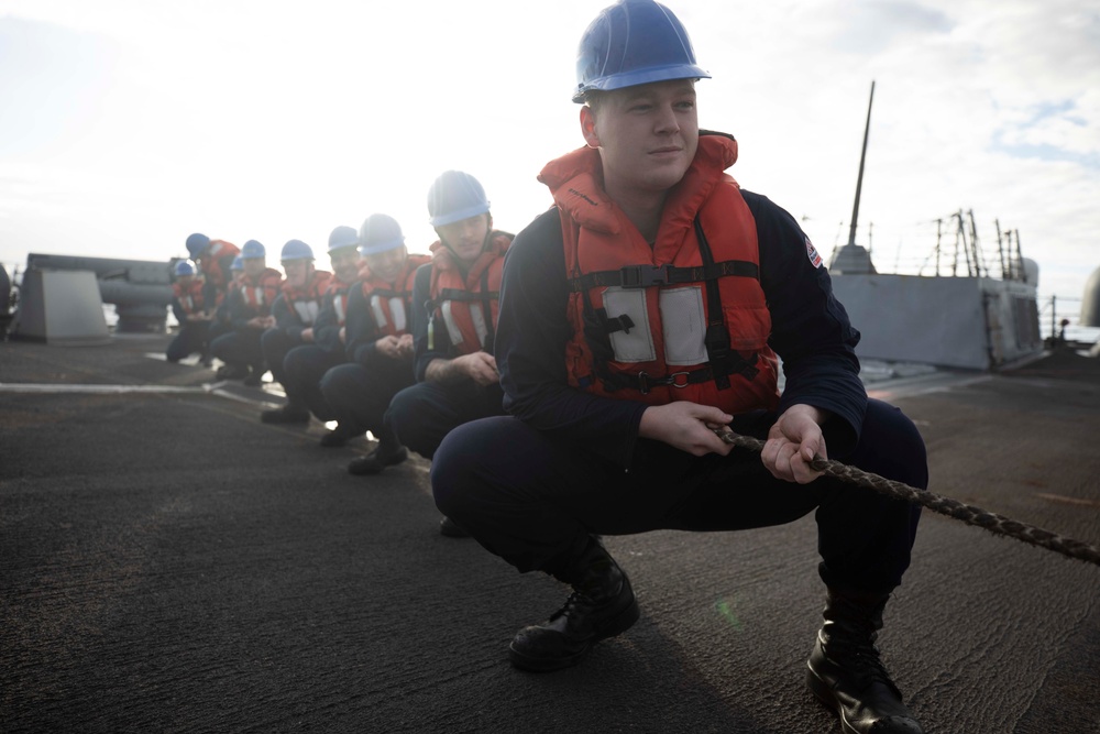 USS William P. Lawrence replenishment-at-sea