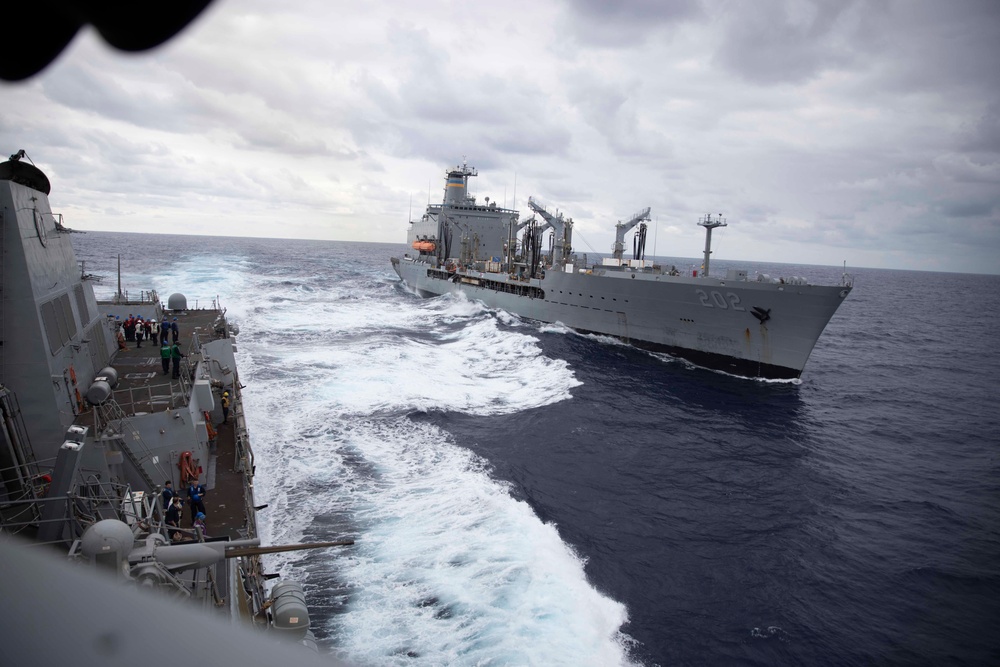 USS William P. Lawrence replenishment-at-sea