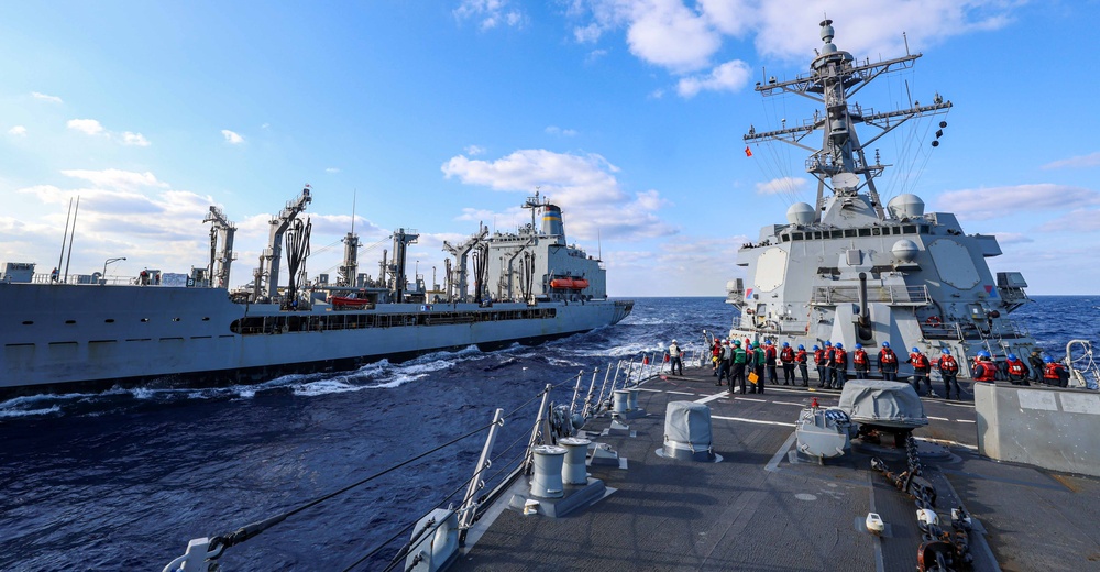 USS John Finn Conducts Replenishment-at-sea