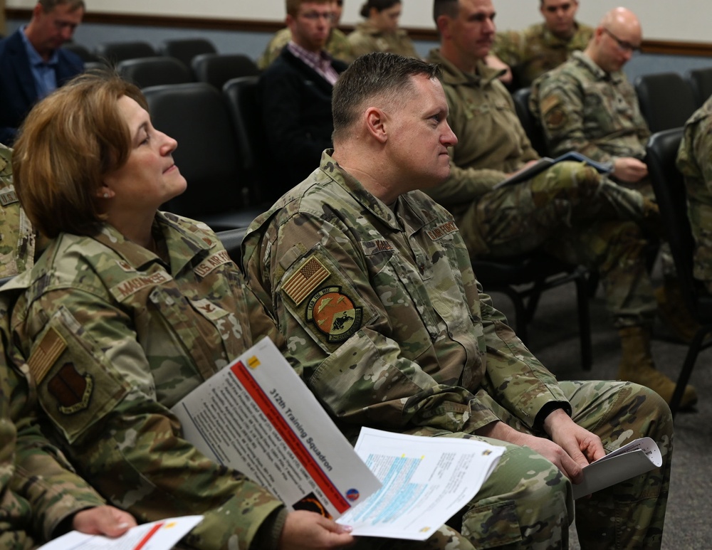 Brig. Gen. William Kale, AFCEC commander, visits Goodfellow AFB