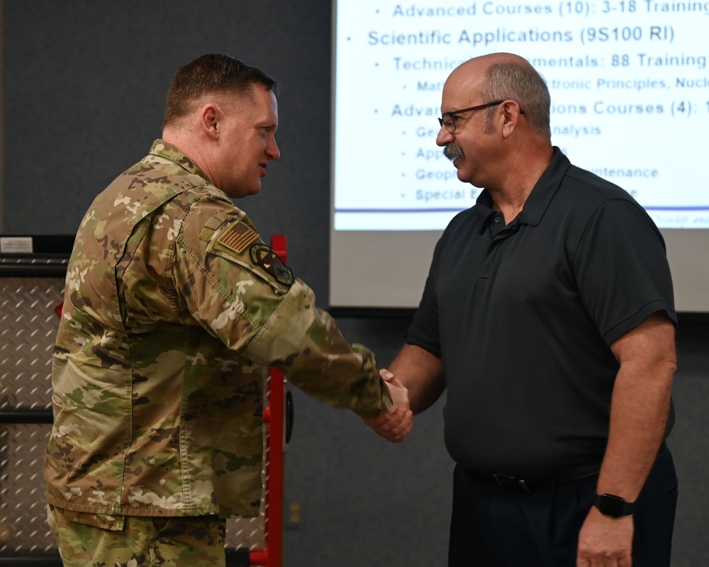 Brig. Gen. William Kale, AFCEC commander, visits Goodfellow AFB