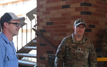 Brig. Gen. William Kale, AFCEC commander, visits Goodfellow AFB