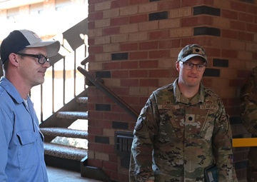 Brig. Gen. William Kale, AFCEC commander, visits Goodfellow AFB