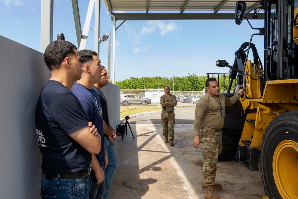 Vehicle Maintenance Airmen repair 13K AT forklift