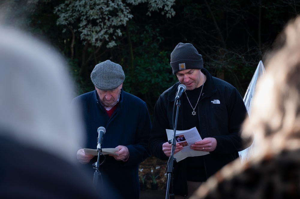 Base Jewish Community Participates in Holocaust Memorial