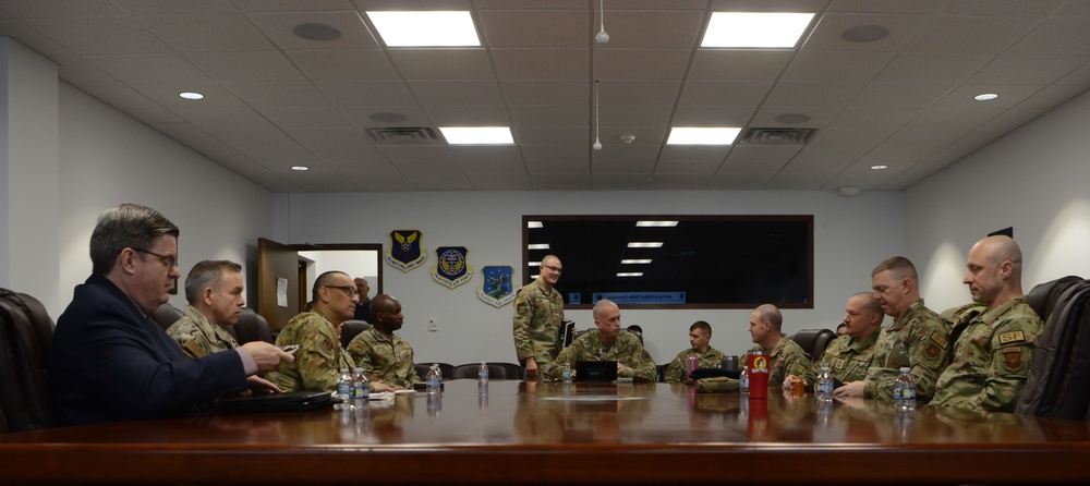 U.S. Air Force Brig. Gen. Colin Connor unveils the Sentinel