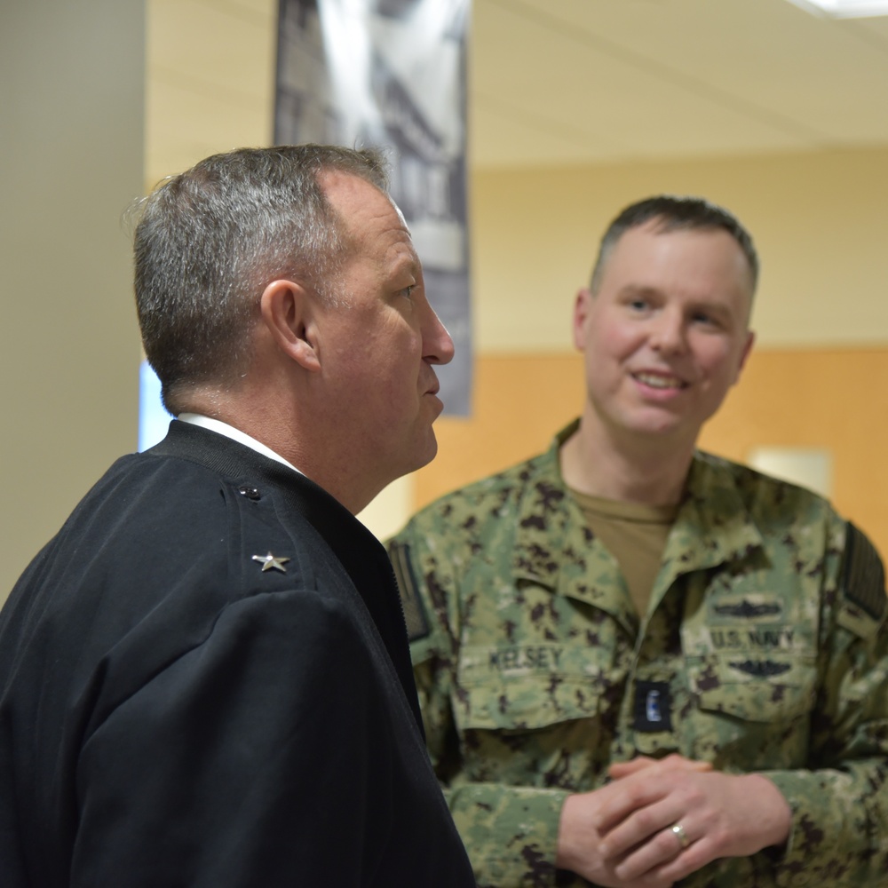 NETC Commander RDML Jeffrey Czerewko visits Navy Supply Corps School