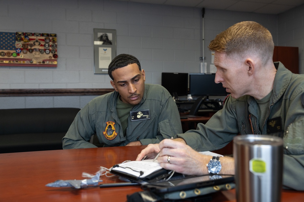 U.S. Marine from Milwaukee flies in an AV-8B Harrier II jet as an incentive for reenlisting