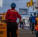 George Washington participates in a replinishment at sea evolution
