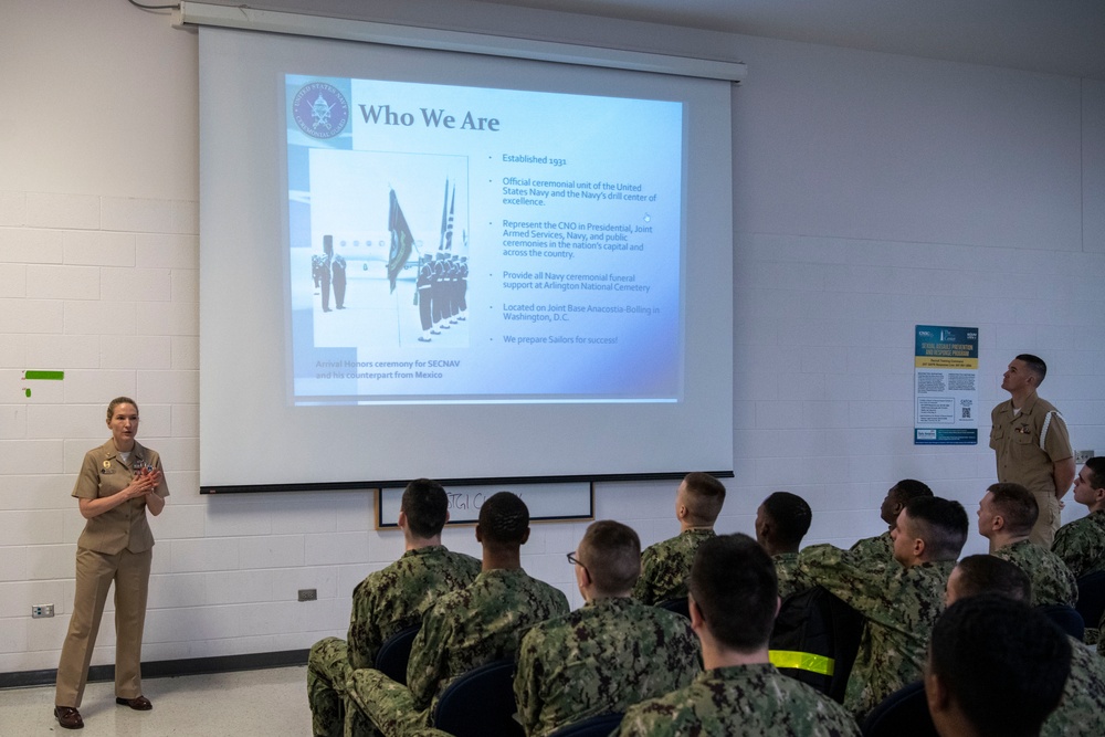 U.S. Navy Ceremonial Guard screens Recruits at RTC