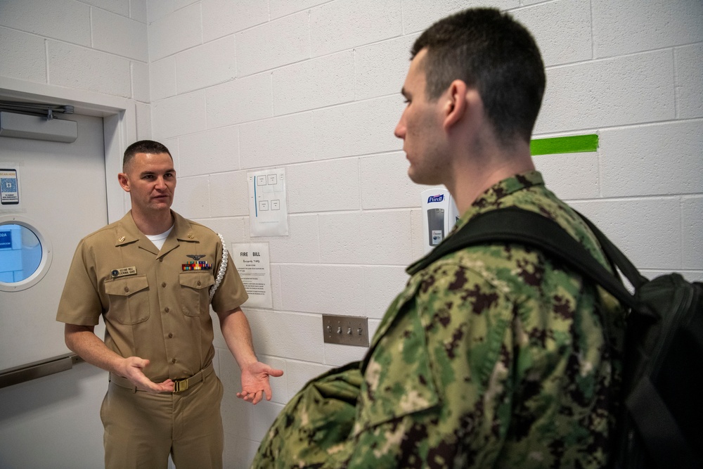 U.S. Navy Ceremonial Guard screens Recruits at RTC