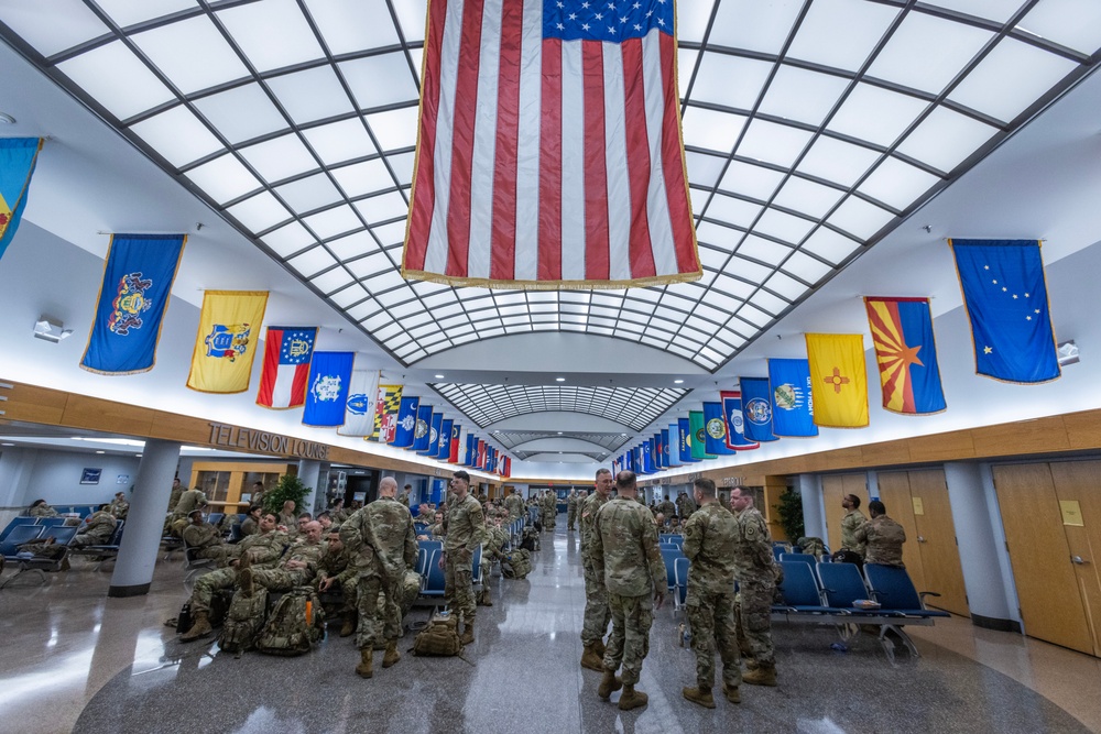 44th IBCT ADVON departs for Fort Bliss, Texas