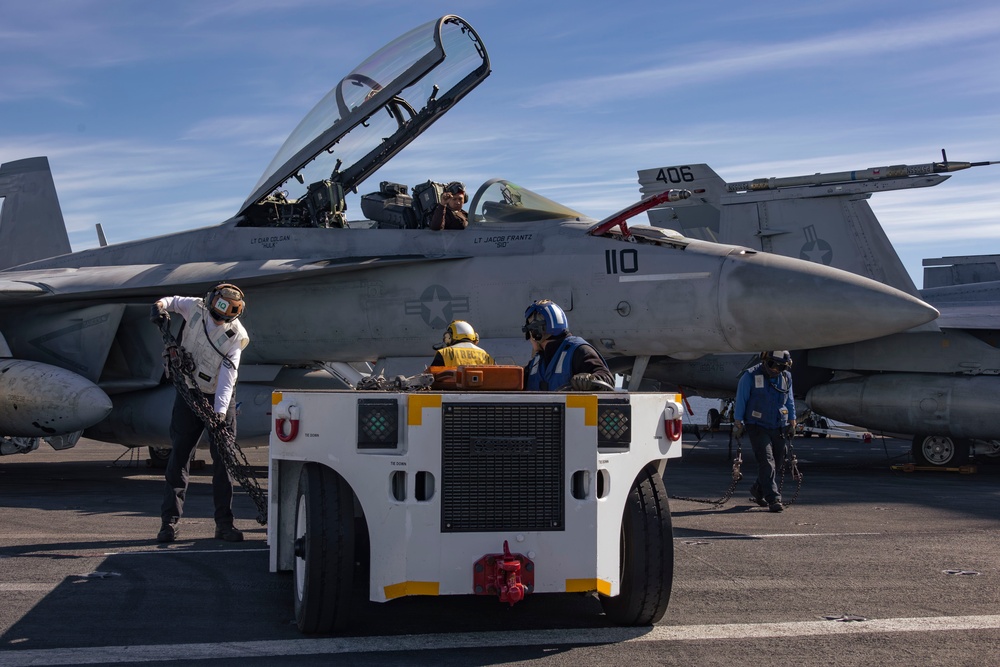 Abraham Lincoln conducts flight operations