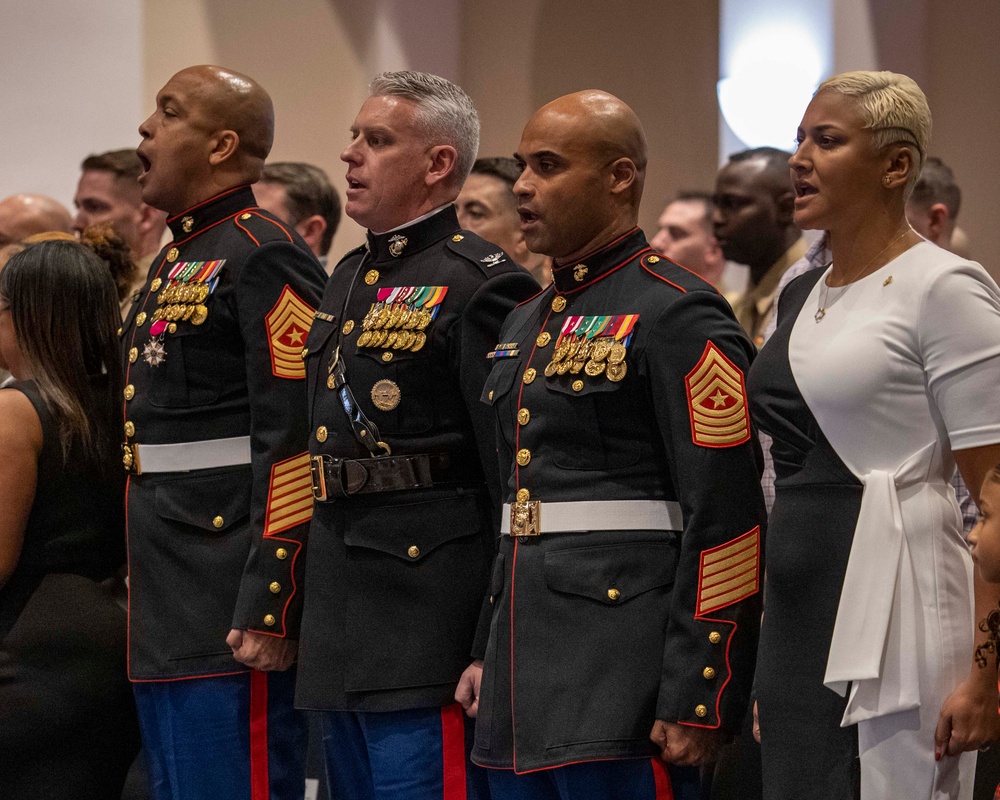 Marine Barracks Washington welcomes the new incoming Sergeant Major.