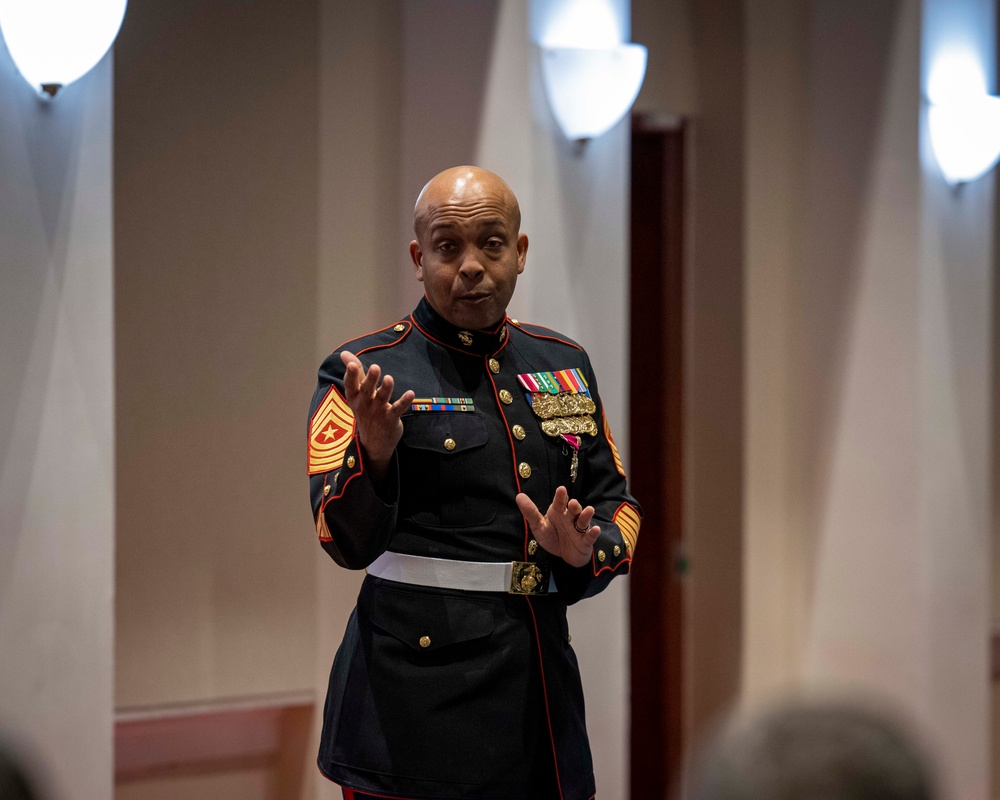 Marine Barracks Washington welcomes the new incoming Sergeant Major.