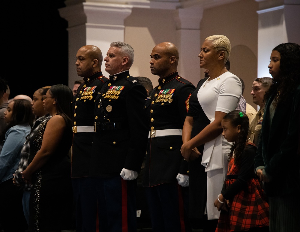 Marine Barracks Washington welcomes the new incoming Sergeant Major.