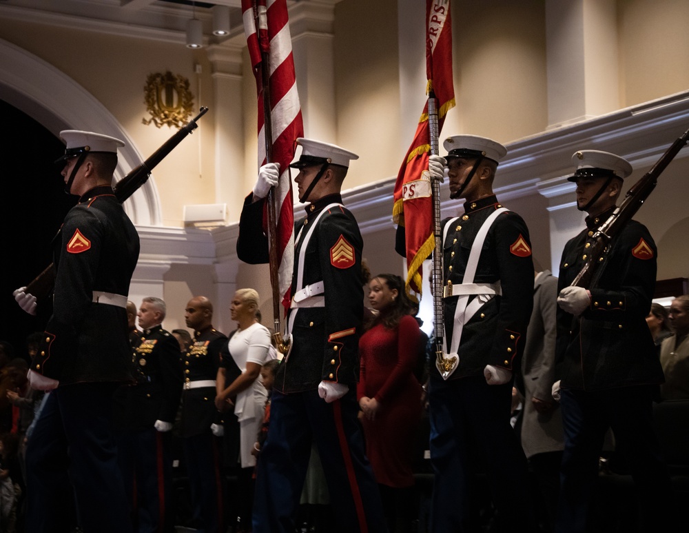 Marine Barracks Washington welcomes the new incoming Sergeant Major.