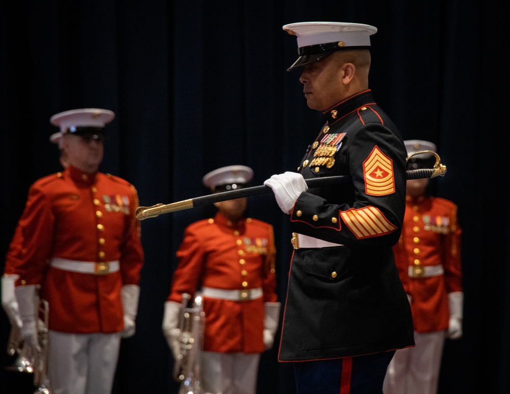 Marine Barracks Washington welcomes the new incoming Sergeant Major.