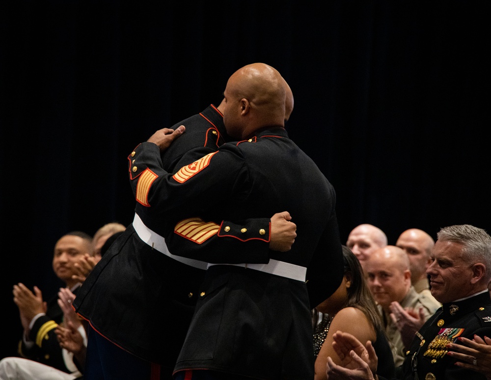 Marine Barracks Washington welcomes the new incoming Sergeant Major.