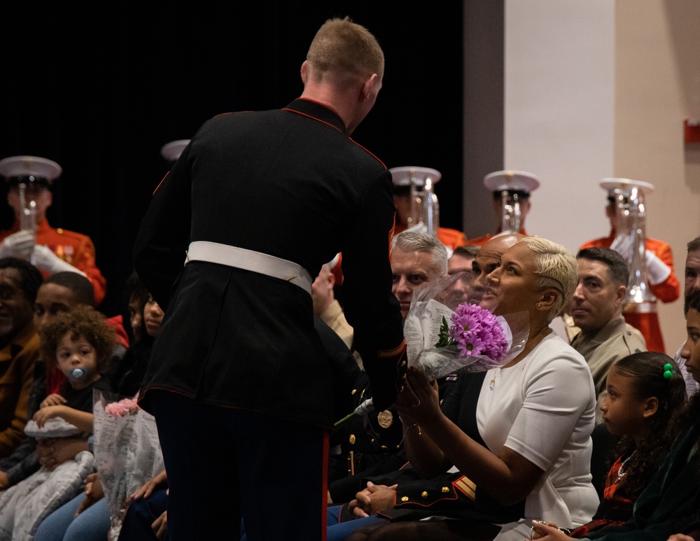 Marine Barracks Washington welcomes the new incoming Sergeant Major.