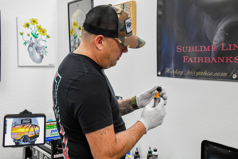 Chief connects with People as an Airman and Tattoo Artist