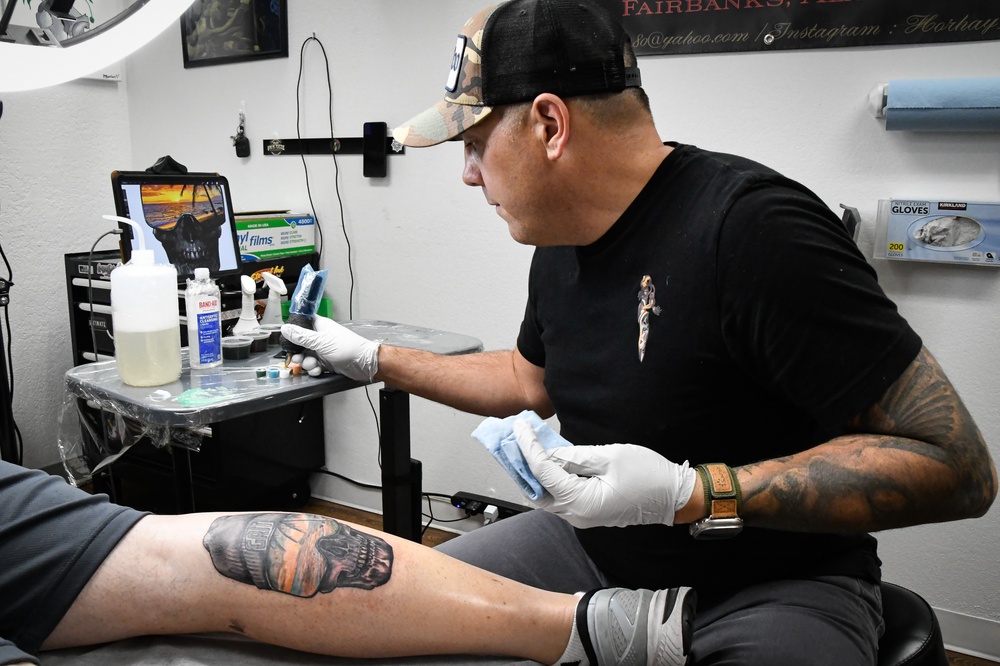 Chief connects with People as an Airman and Tattoo Artist