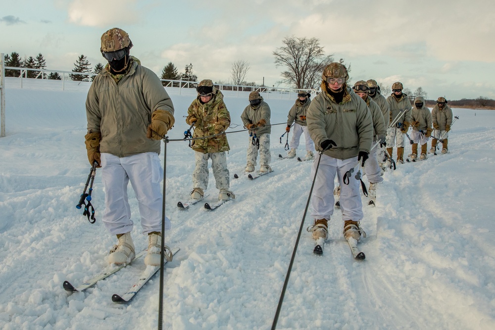 JGSDF and US Paratrooper Snowcat Ski Training, North Wind 24