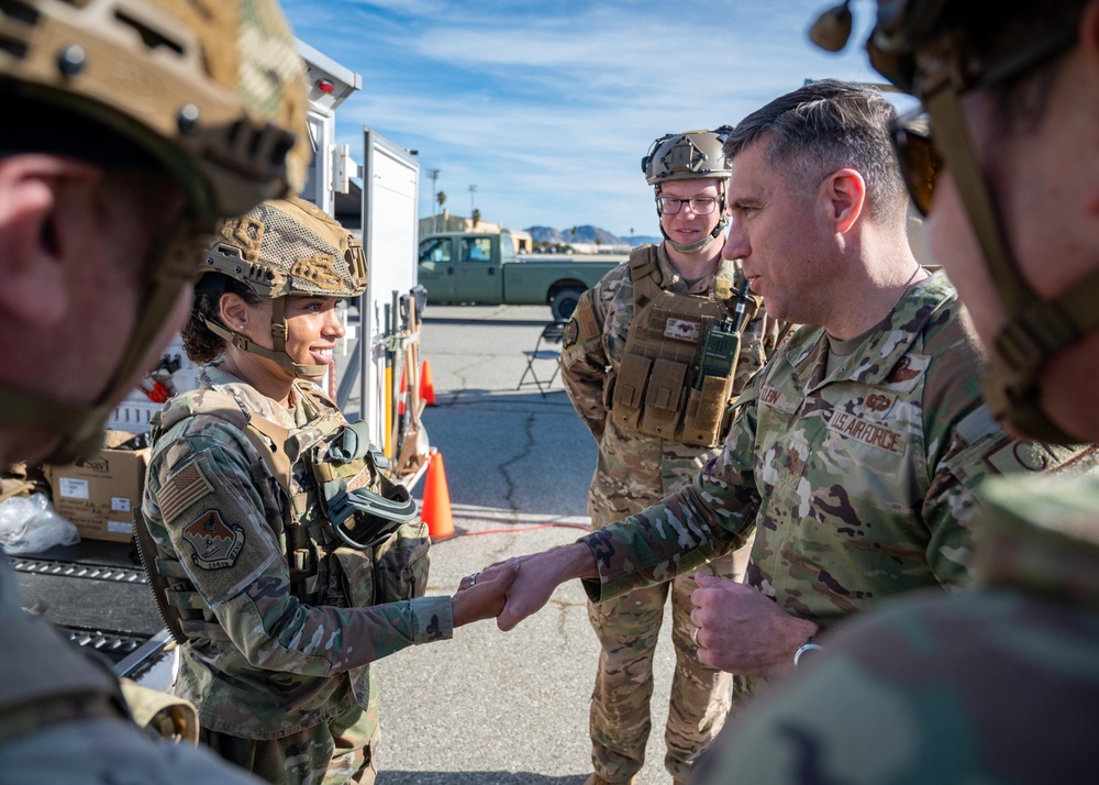 Maj. Gen. Klein visits March ARB