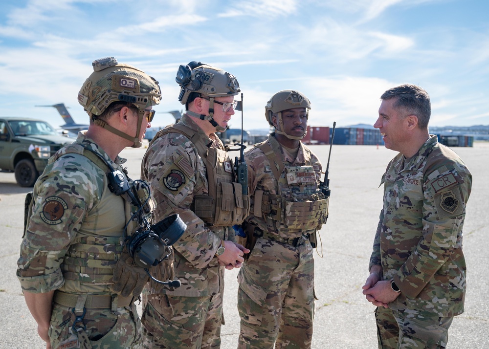 Maj. Gen. Klein visits March ARB