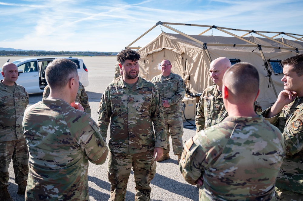 Maj. Gen. Klein visits March ARB