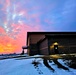 Sunset at Fort McCoy's cantonment area