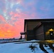 Sunset at Fort McCoy's cantonment area