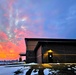 Sunset at Fort McCoy's cantonment area