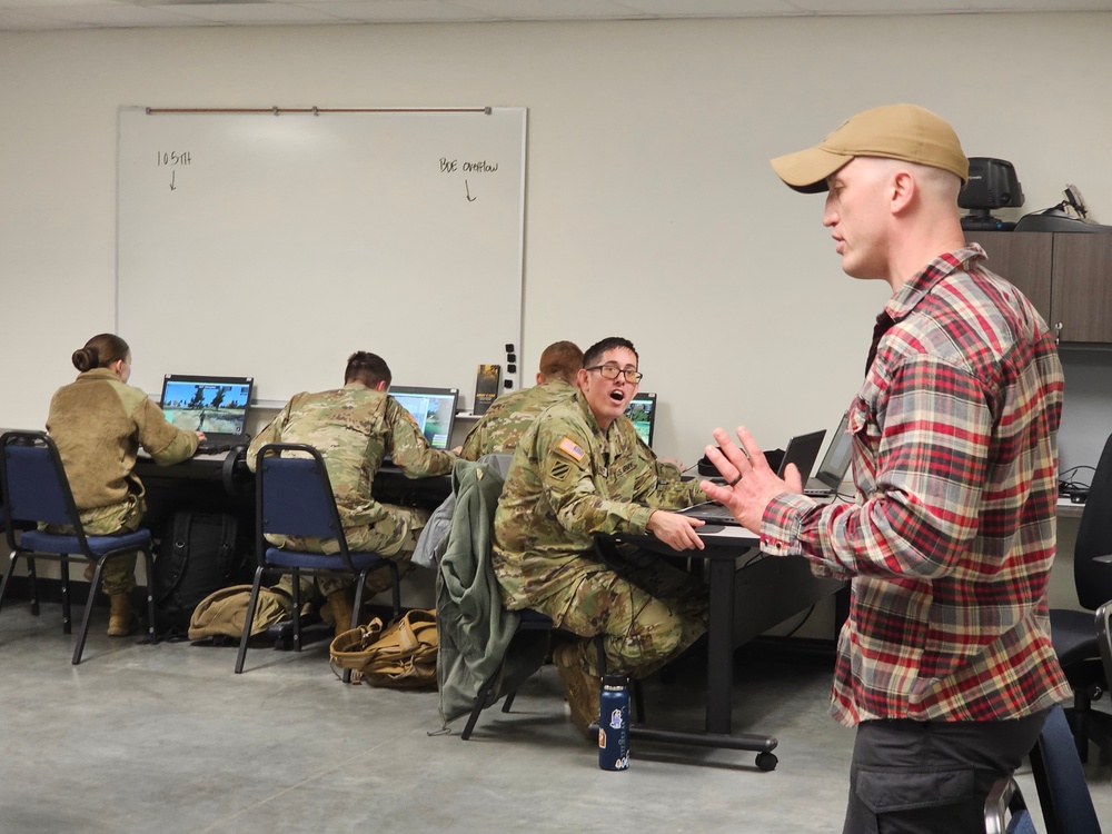 Fort McCoy NCO Academy students learn land-navigation at Virtual Battle Space simulation area