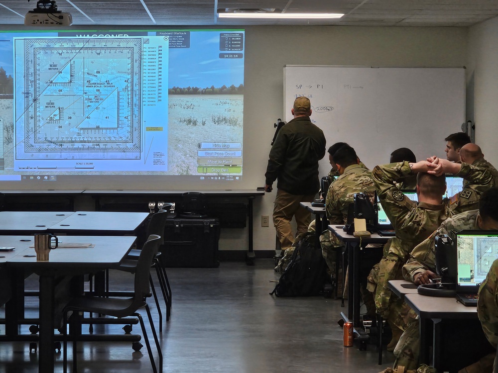 Fort McCoy NCO Academy students learn land-navigation at Virtual Battle Space simulation