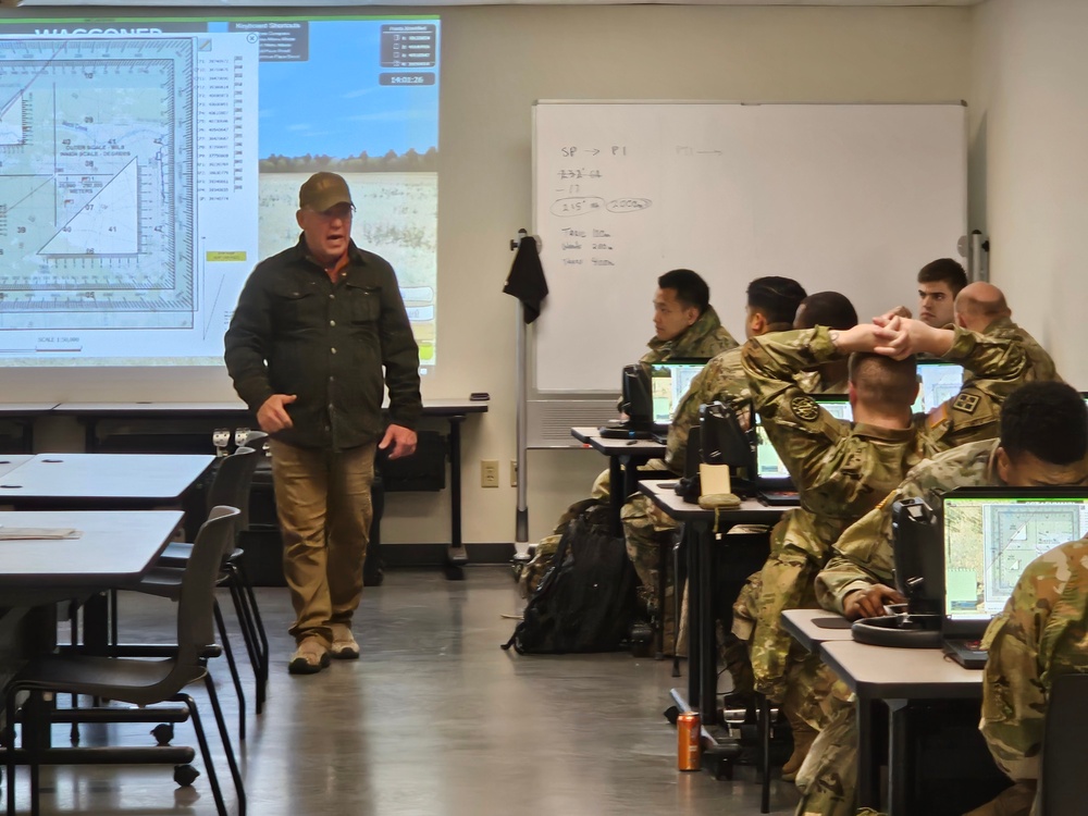 Fort McCoy NCO Academy students learn land-navigation at Virtual Battle Space simulation