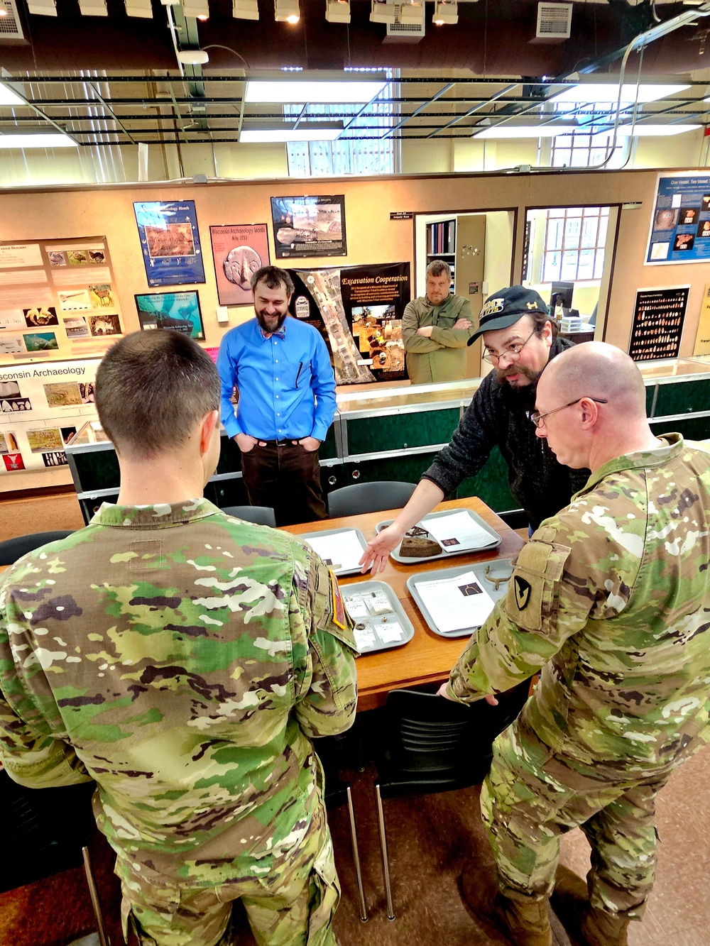 Garrison leaders visit Mississippi Valley Archaeology Center; learn about archiving Fort McCoy artifacts