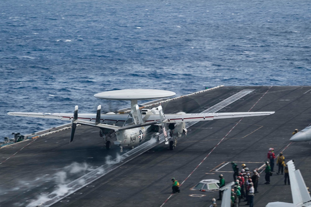 USS Carl Vinson (CVN) Conducts Flight Operations in the Philippine Sea