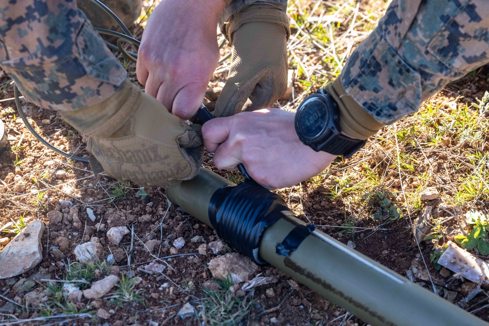 Here Comes the BOOM! 26 MEU(SOC) Marines Execute Demo Range with Hellenic Marines