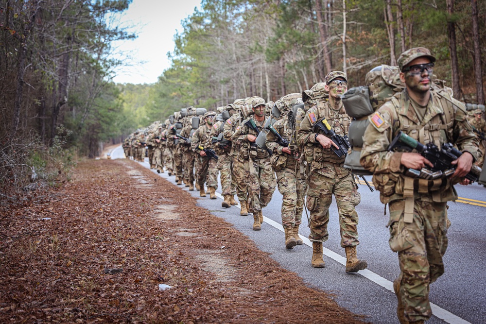 Infantry OSUT ruck march