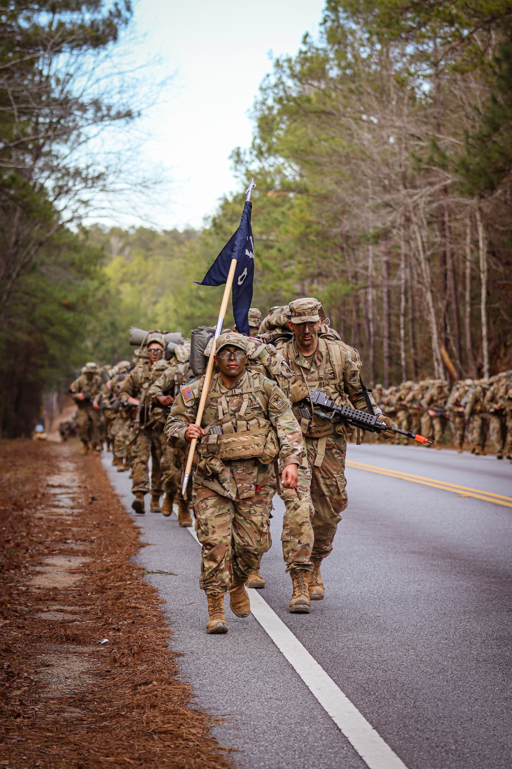 Infantry OSUT ruck march