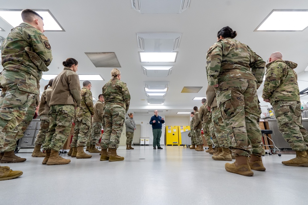 Mortuary officers and technicians learn about AFMAO mission