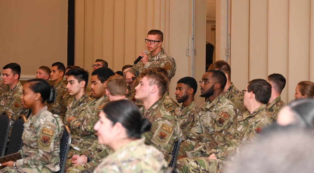 John Levitow Jr. visits Seymour Johnson