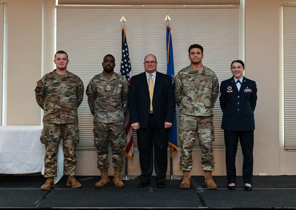 John Levitow Jr. visits Seymour Johnson