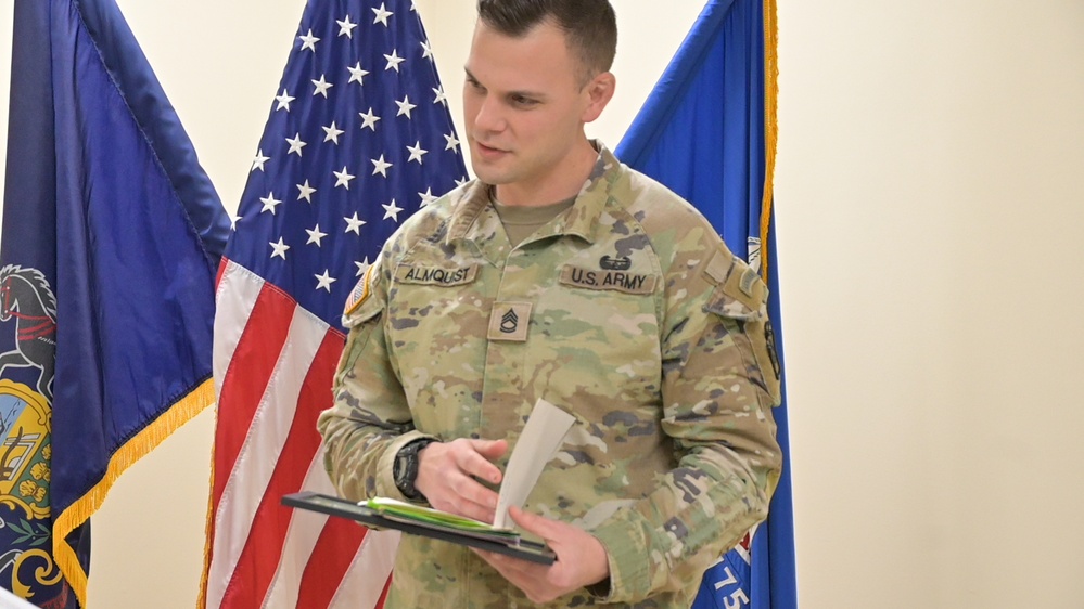 Soldier awarded for volunteer work