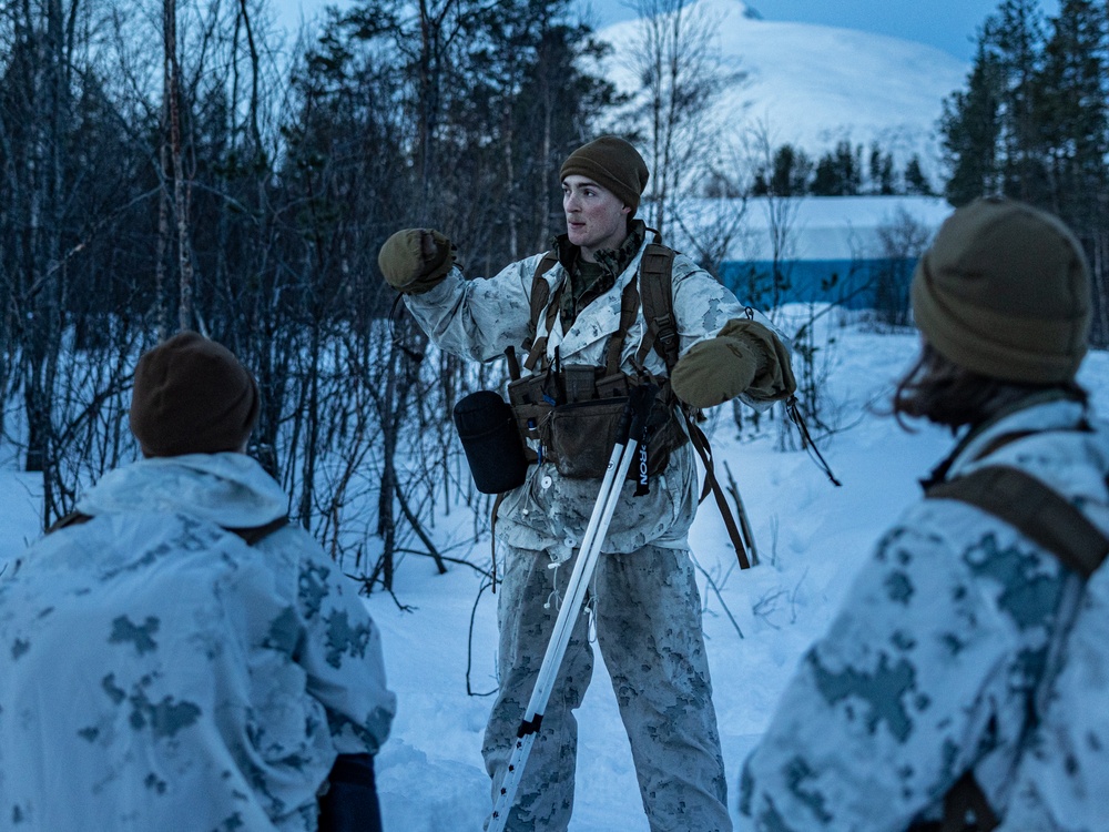 U.S. Marines with 1st Battalion, 2nd Marine Regiment Conduct Cold Weather Training