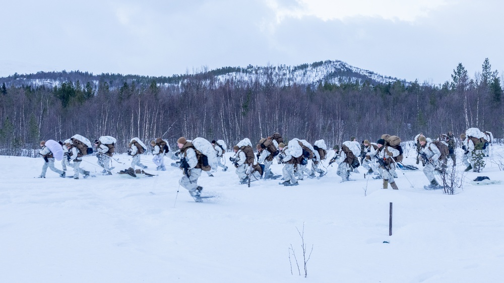 U.S. Marines with 1st Battalion, 2nd Marine Regiment Conducts Cold Weather Training