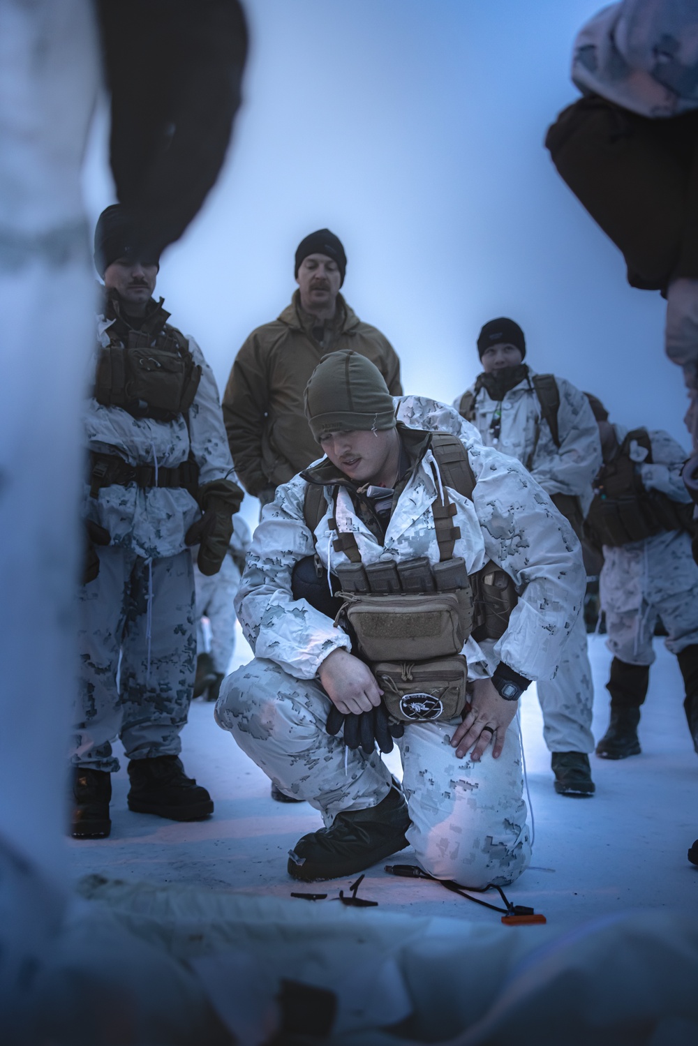 U.S. Marines with 1st Battalion, 2nd Marine Regiment Conduct Cold Weather Training