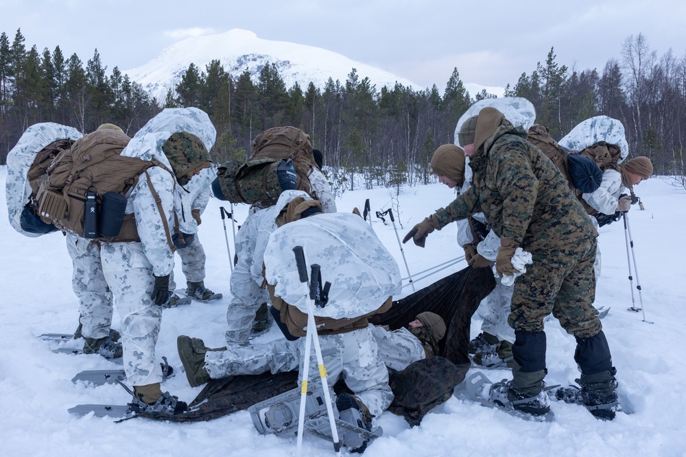 U.S. Marines with 1st Battalion, 2nd Marine Regiment Conducts Cold Weather Training